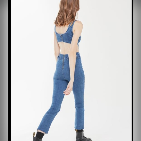 URBAN OUTFITTERS Denim Jumpsuit Size Small - Picture 2 of 11